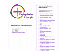 Tablet Screenshot of evangelische-liturgie.de